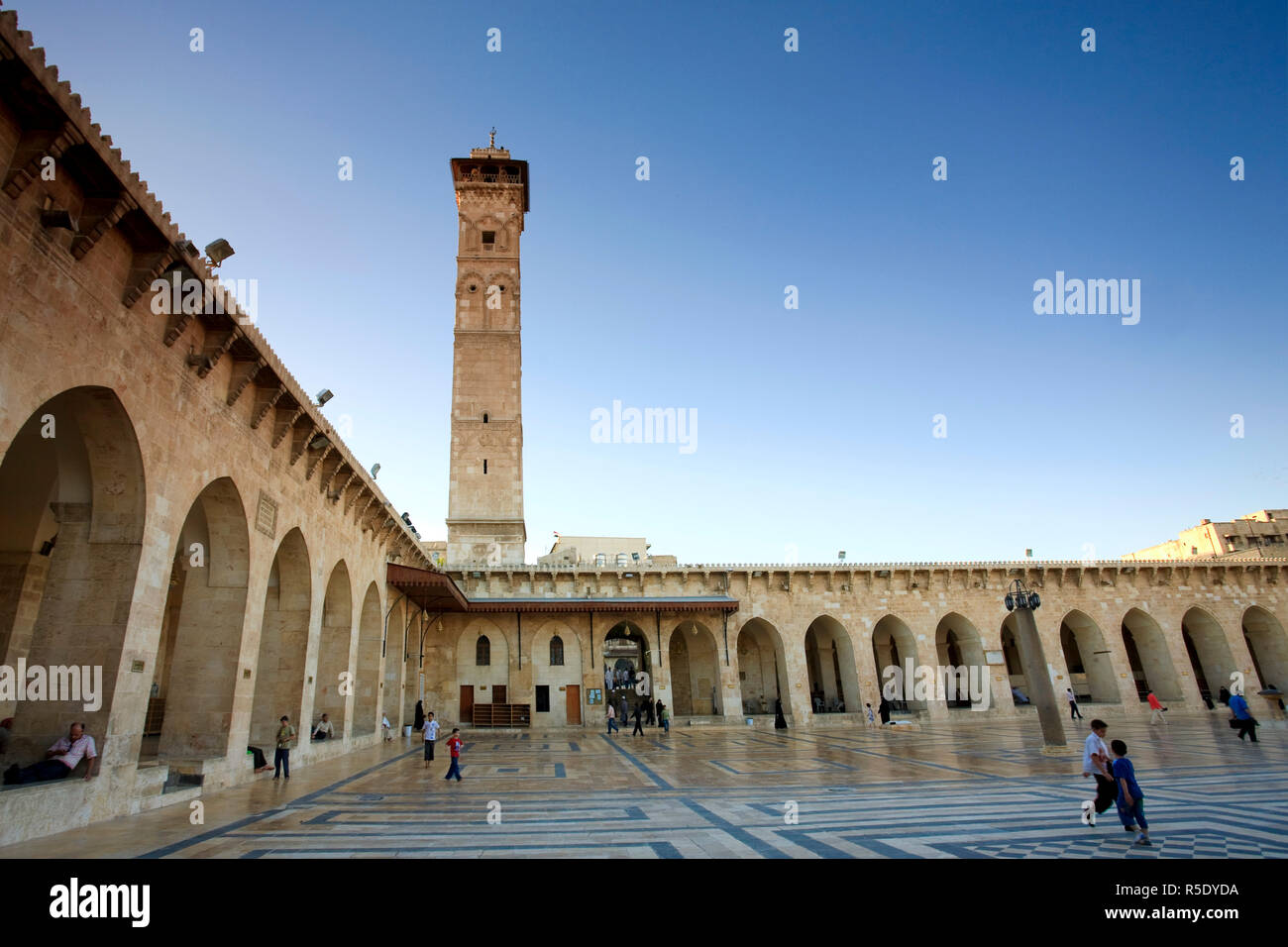 La Syrie, Alep, La Vieille Ville (UNESCO Site), la Grande Mosquée (Al Jamaa al Kebir) Banque D'Images