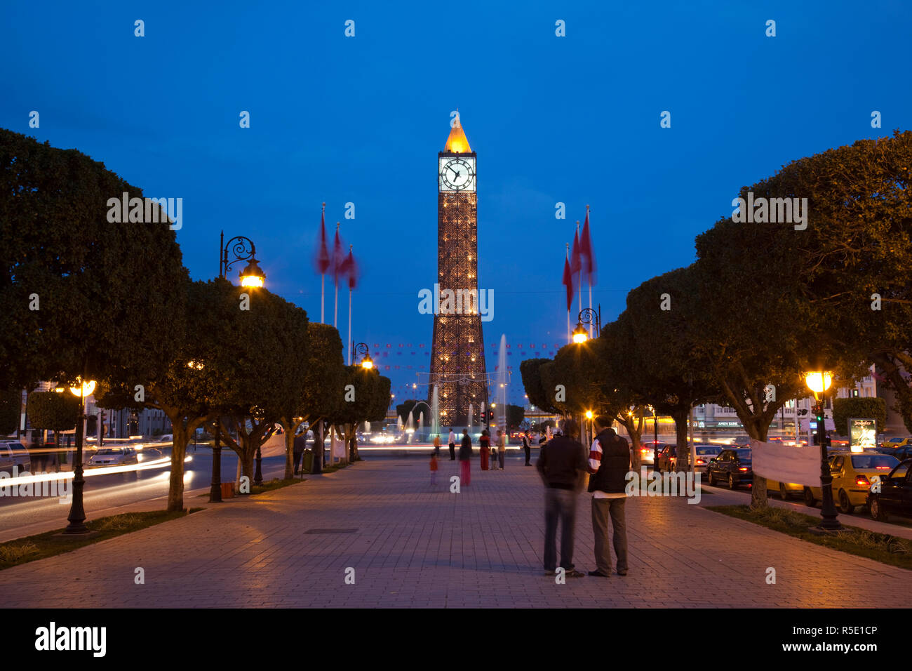 Avenue habib bourguiba tunis tunis Banque de photographies et d’images