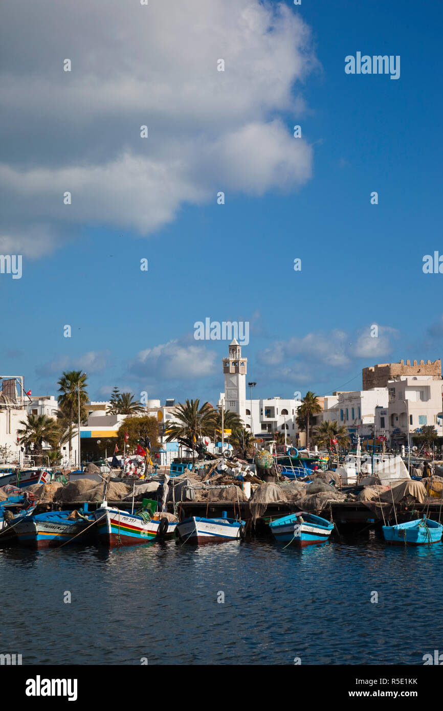 La Tunisie, la Côte Centrale de Tunisie, Mahdia, port ville Banque D'Images