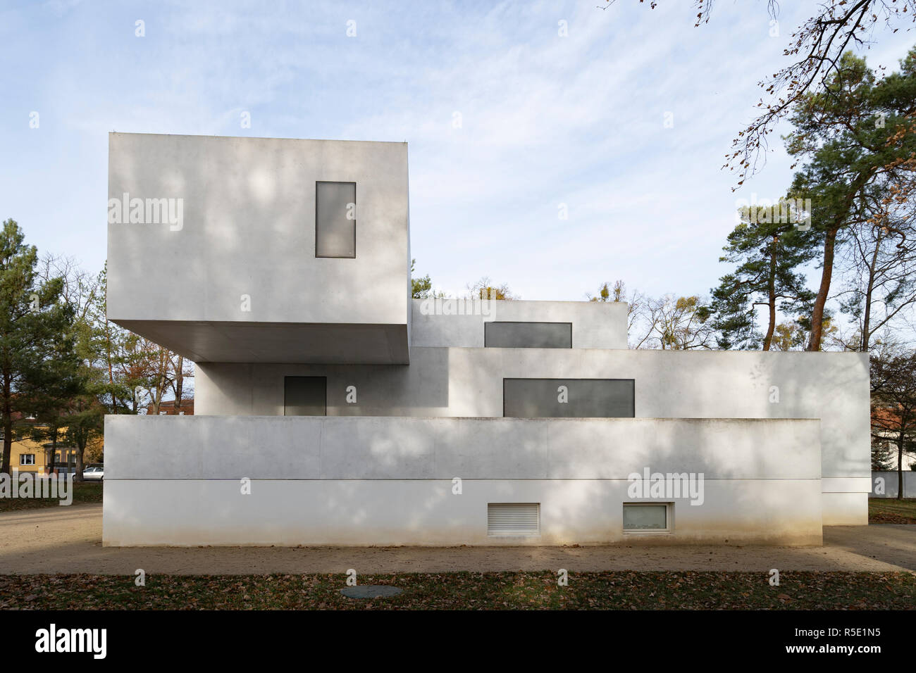 Le style Bauhaus Gropius Haus maintenant une galerie d'art l'un des Meisterhauser dans Dessau , Allemagne. Banque D'Images