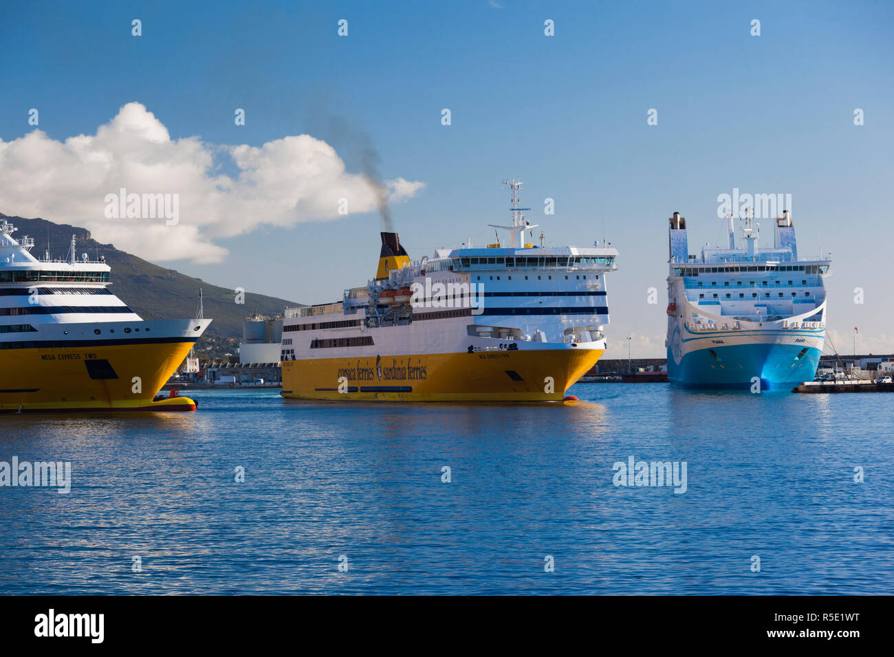 France, Corse, Haute-Corse Ministère, Le Cap Corse, Bastia, Corse Ferry Banque D'Images
