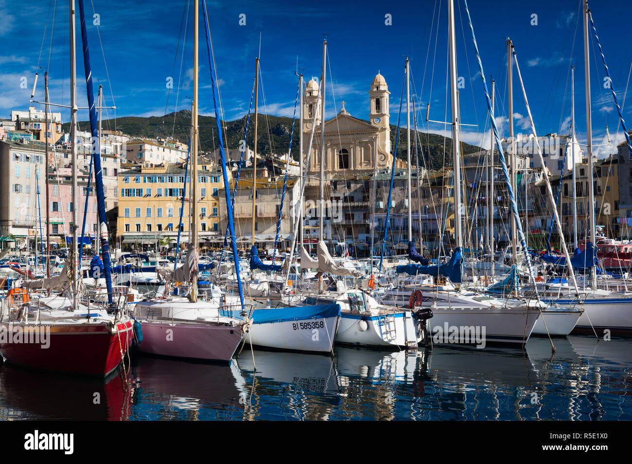 France, Corse, Haute-Corse Ministère, Le Cap Corse, Bastia, Le Vieux Port Banque D'Images