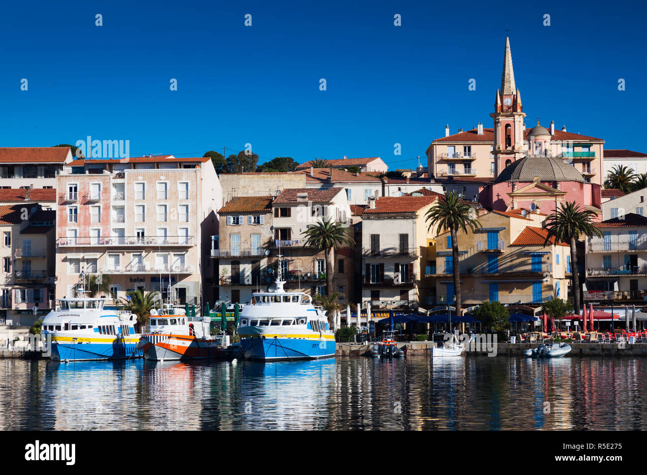 France, Corse, Haute-Corse Ministère, La Balagne, Calvi, Port de plaissance, port de plaisance, matin Banque D'Images