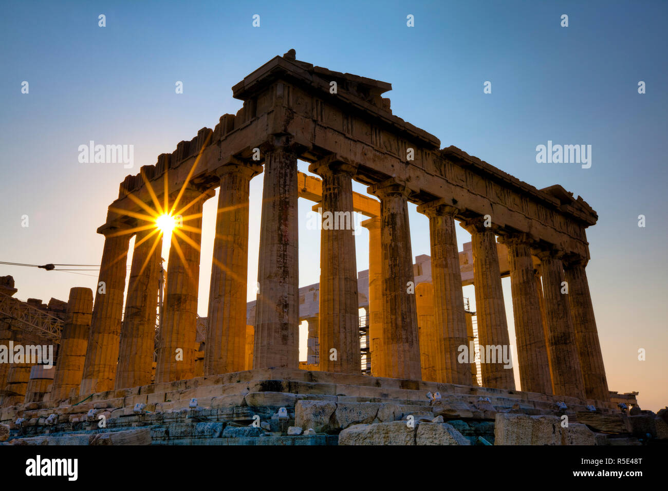 Le Parthénon, l'Acropole, Athènes, Grèce Banque D'Images