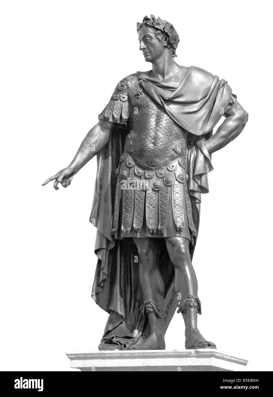 Statue du Roi James 2e à Trafalgar Square, Londres, Royaume-Uni. Par Peter Van Dievoet, (un associé de Grinling Gibbons) 1686. Banque D'Images