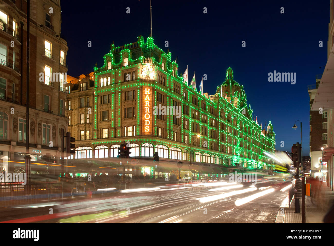 Harrods, Brompton Road, Knightsbridge, Londres, Angleterre Banque D'Images