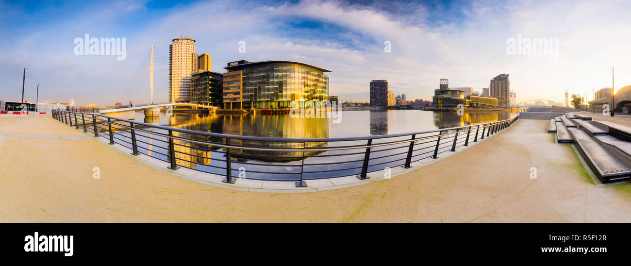 Royaume-uni, Angleterre, Greater Manchester, Salford, Salford Quays, North Bay, MediaCityUK Banque D'Images