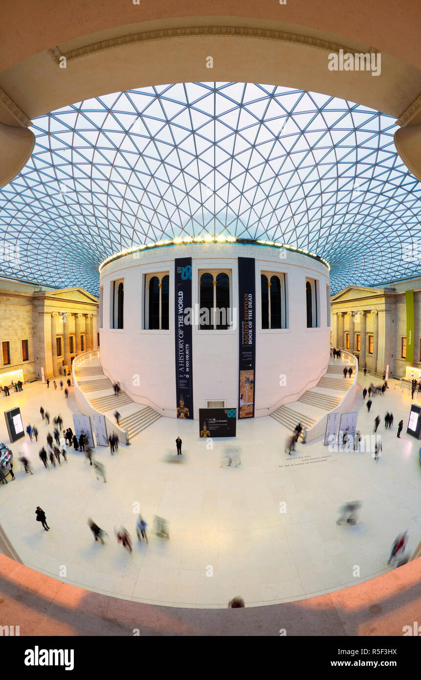 Royaume-uni, Angleterre, Londres, British Museum, Grande Cour Banque D'Images
