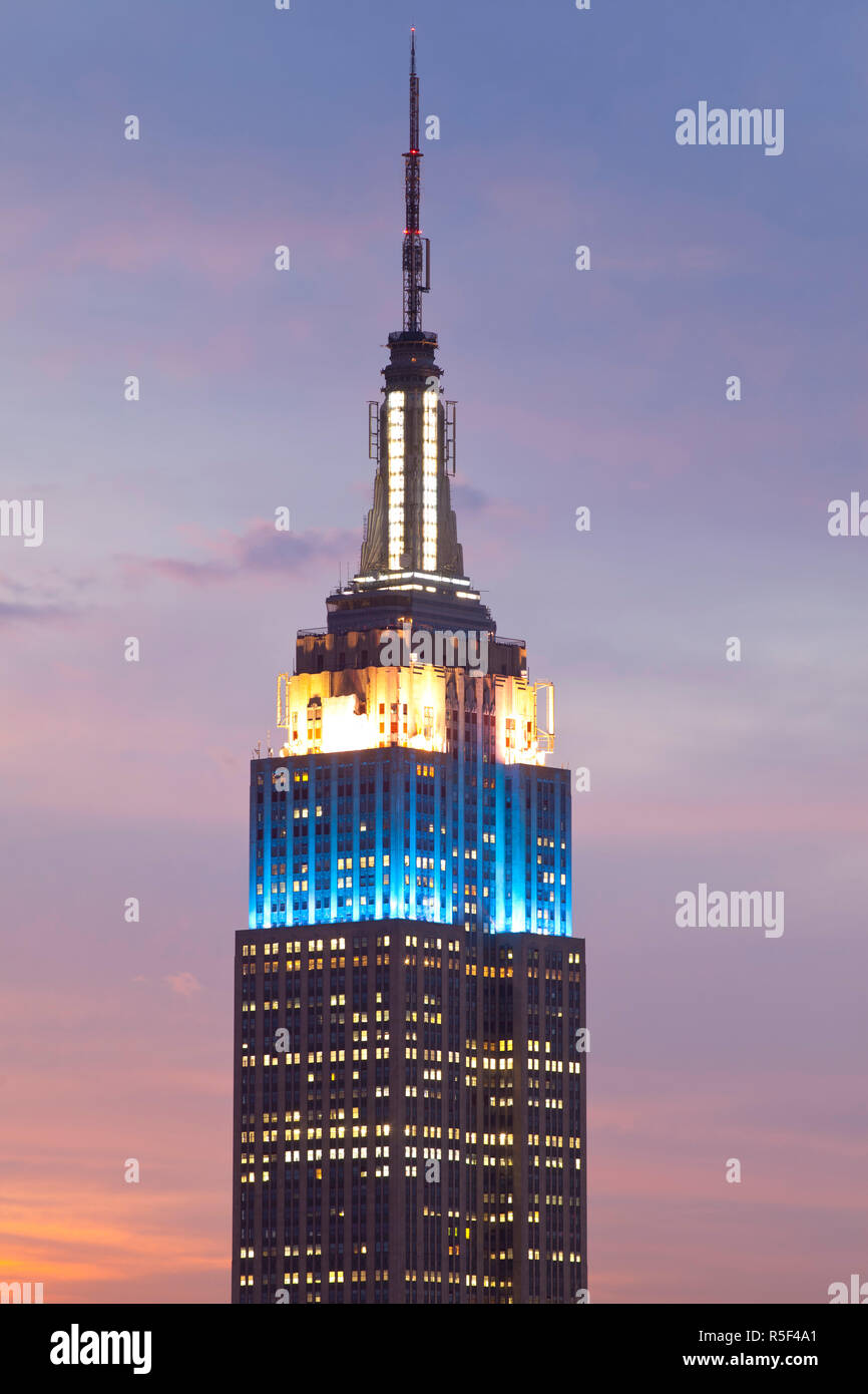 Empire State Building, Manhattan, New York City, USA Banque D'Images