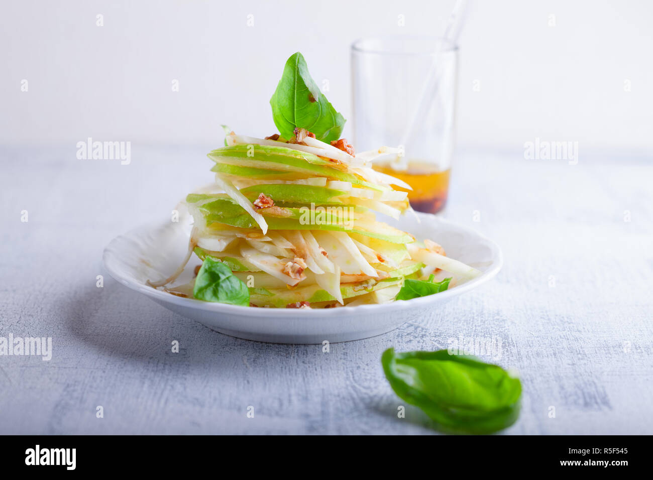 Salade de fenouil et pomme Banque D'Images