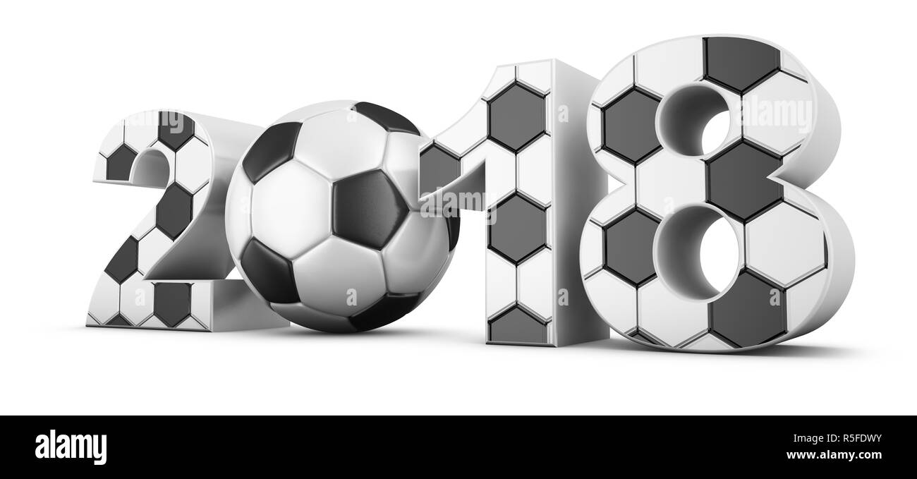 Le soccer et 2018 Banque D'Images