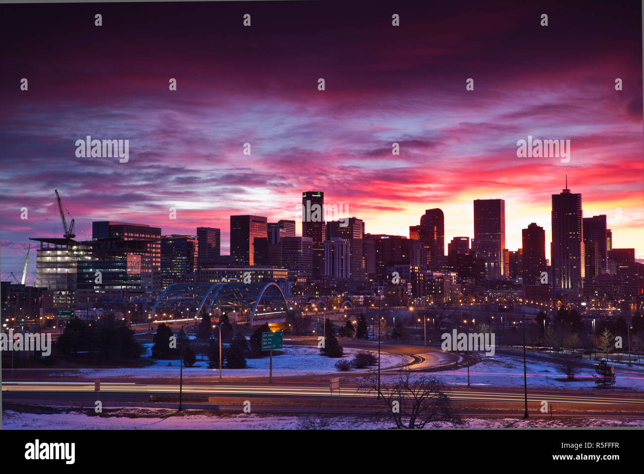 États-unis, Colorado, Denver, vue sur la ville de l'ouest Banque D'Images