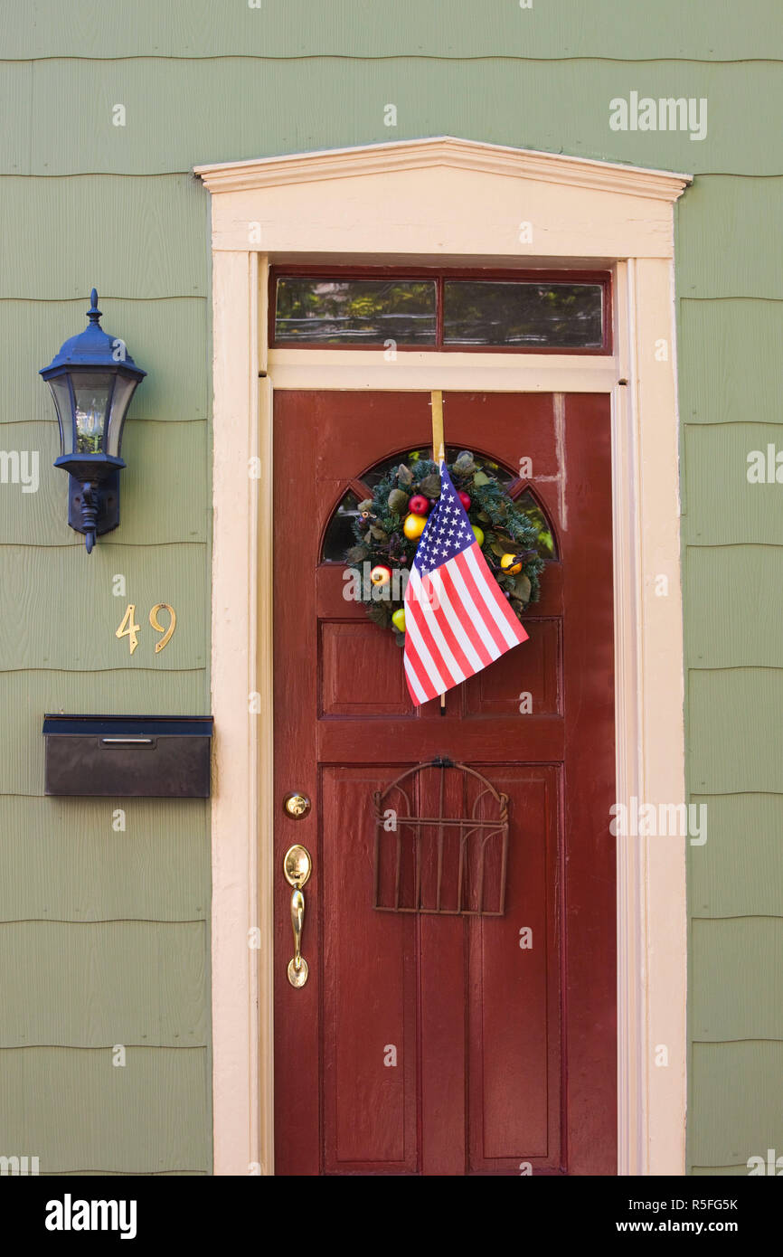 USA, Maryland, Annapolis, bâtiment historique de détails Banque D'Images