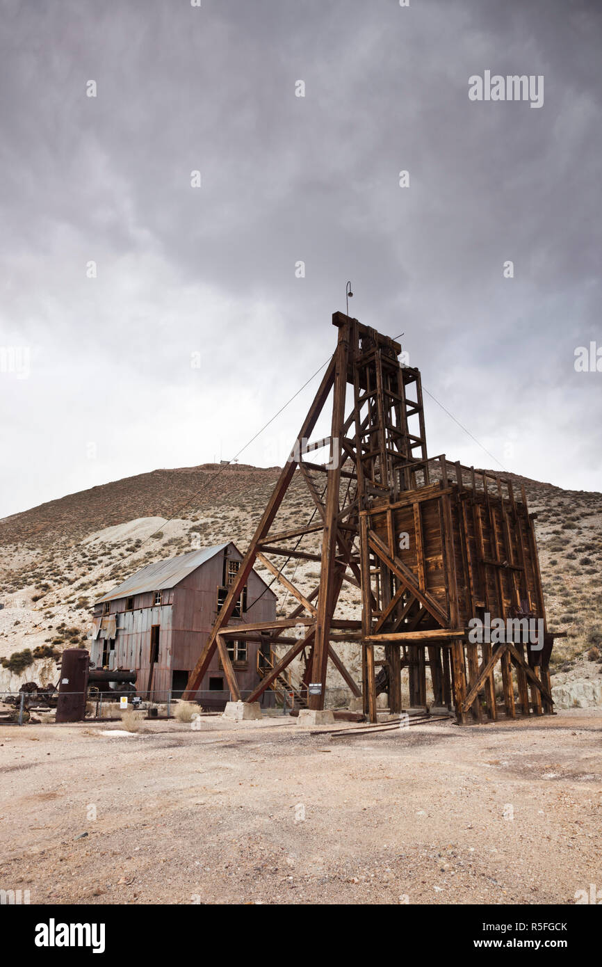 USA, Nevada, du Grand Bassin, Tonopah, Tonopah Historic Mining Park Banque D'Images