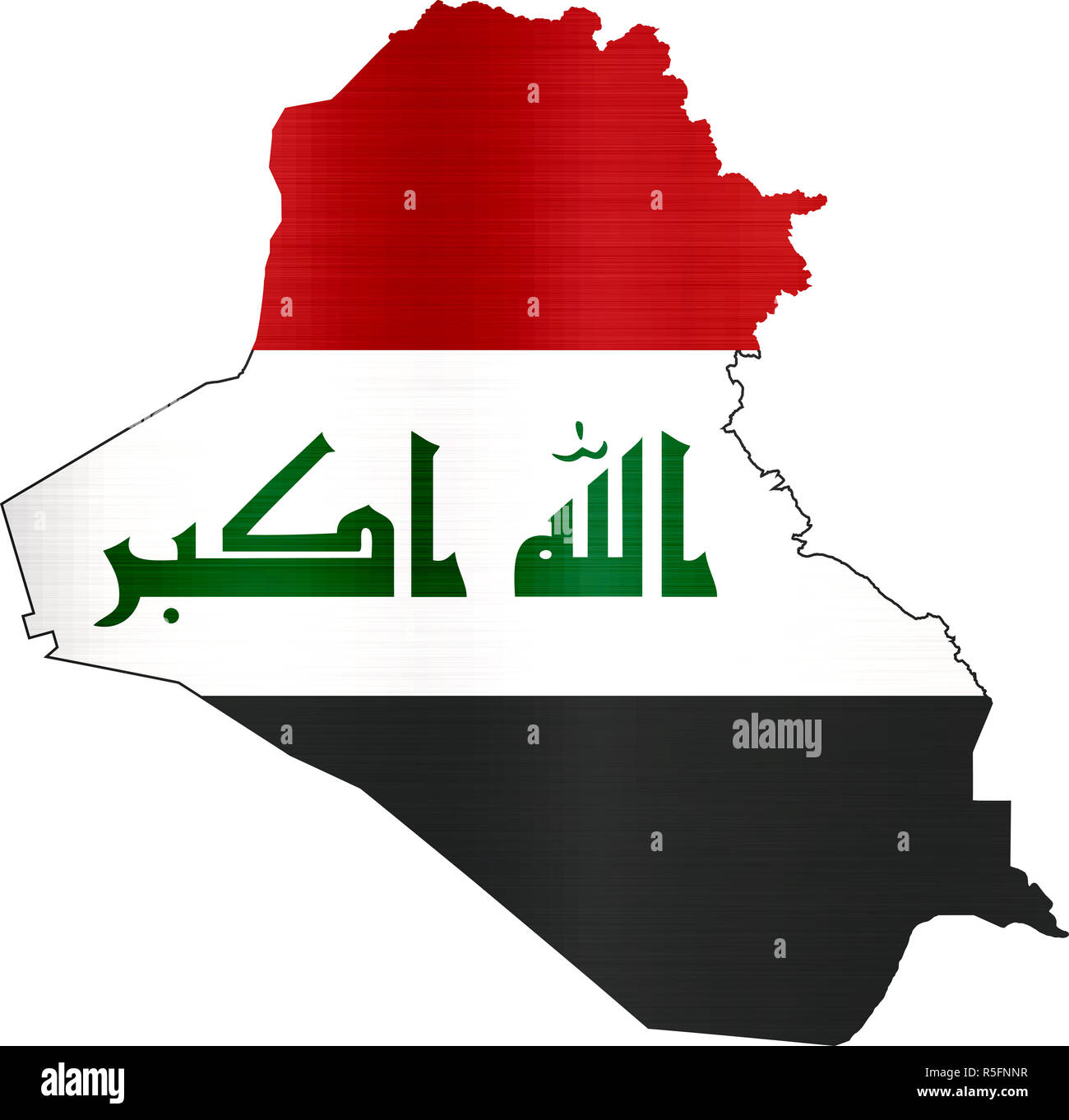 Carte Drapeau irak illustration Banque D'Images