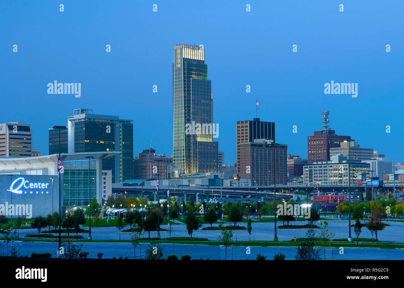 USA, Nebraska, Omaha, Skyline Banque D'Images