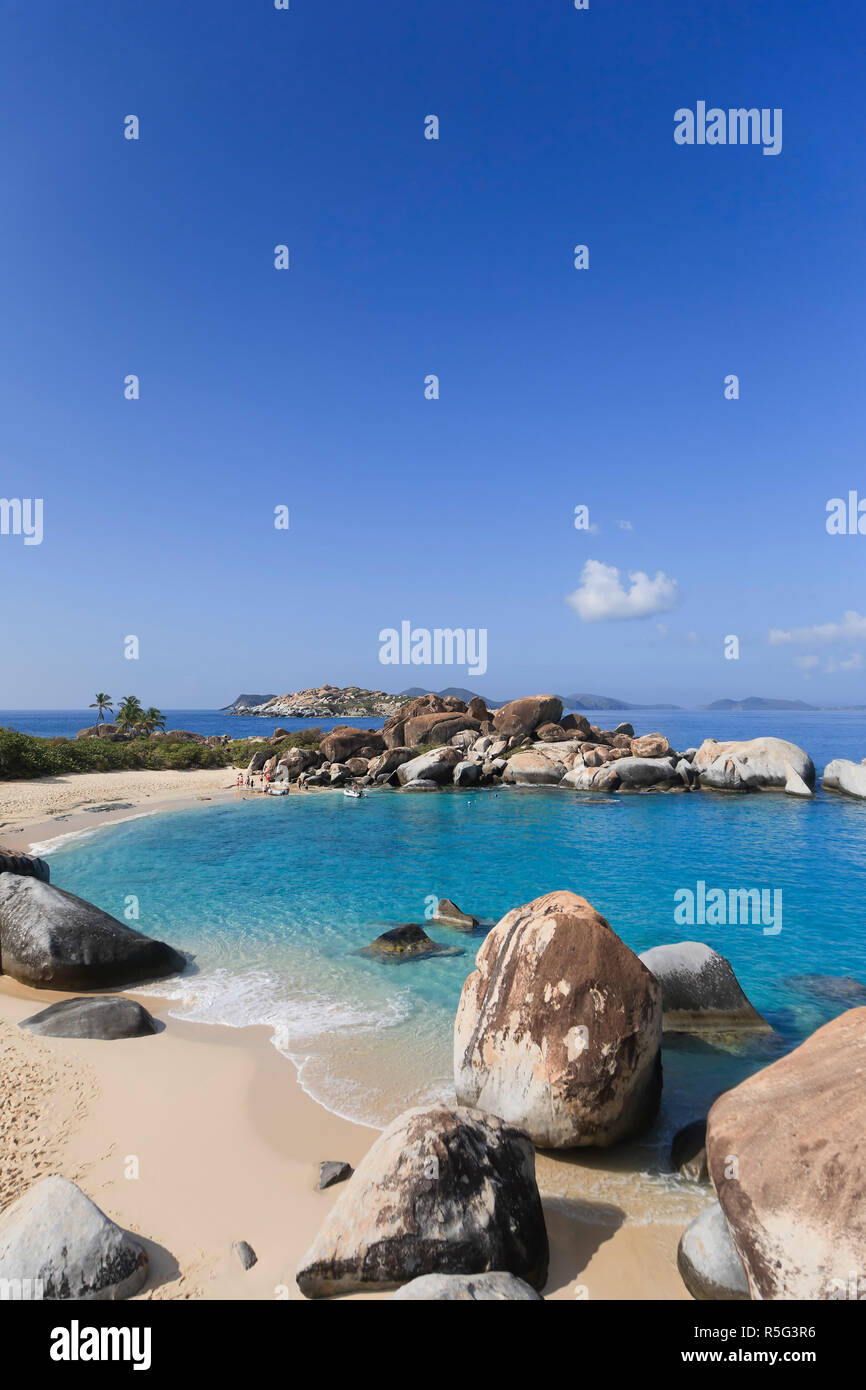 Caraïbes, îles Vierges britanniques, Virgin Gorda, Spring Bay National Park / Les Bains Banque D'Images