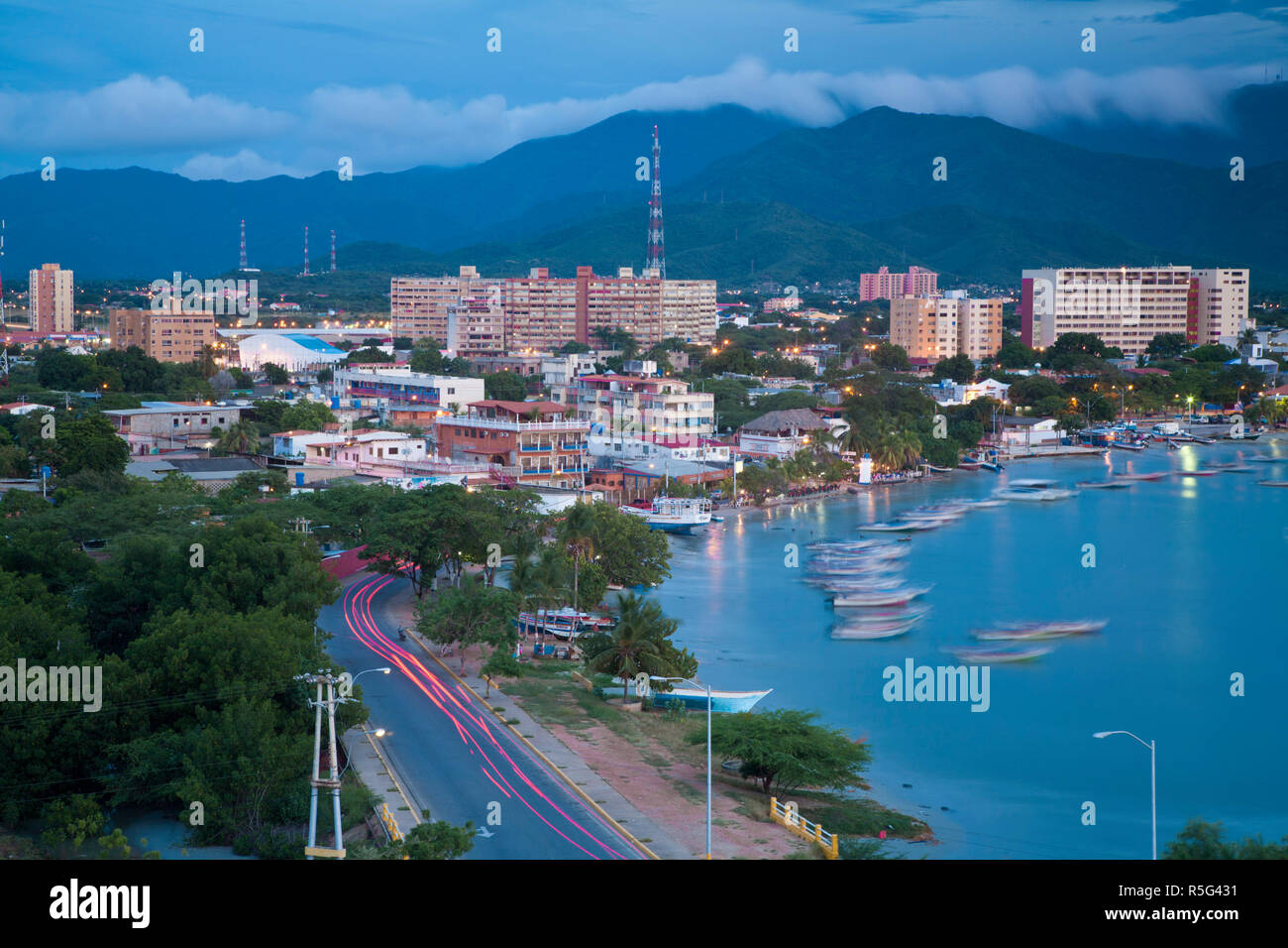 Le Venezuela, Nueva Esparta, Isla De Margarita - Margarita Island, vue de Juangriego Banque D'Images