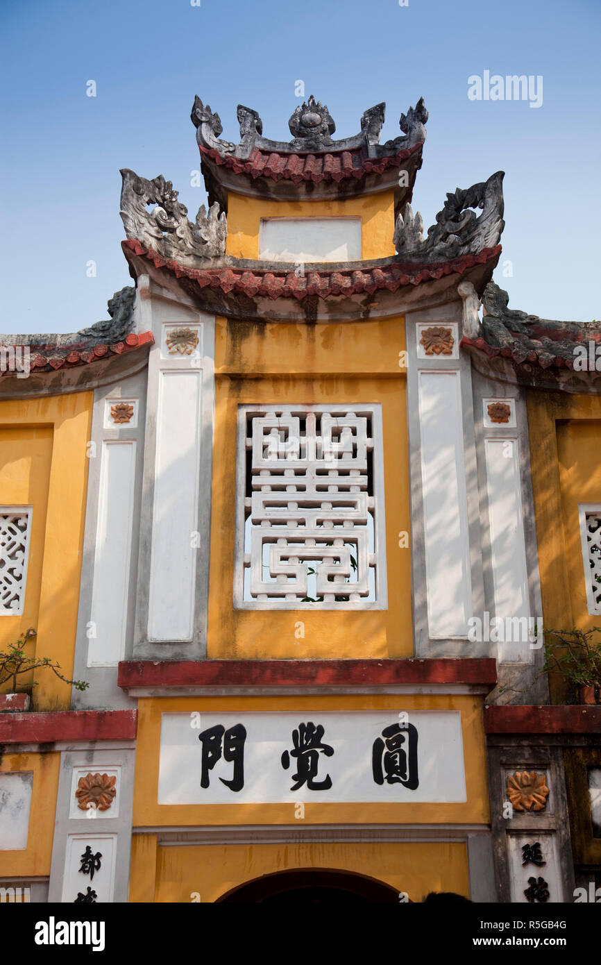 Porte d'entrée de la Pagode au Pilier Unique, Hanoi, Vietnam Banque D'Images