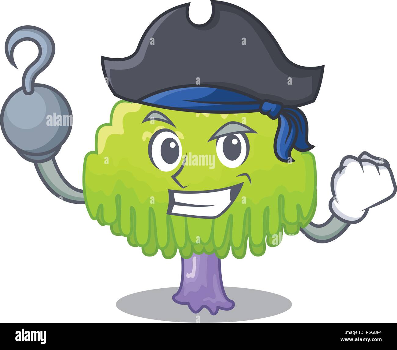 Saule pleureur isolé Pirate sur la mascot vector illustration Illustration de Vecteur