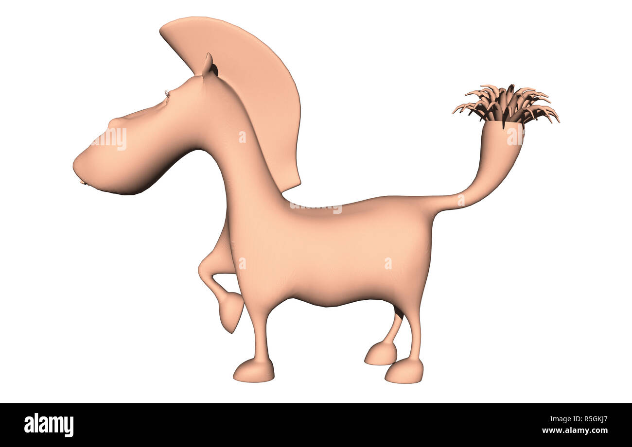 Cartoon horse isolated Banque D'Images
