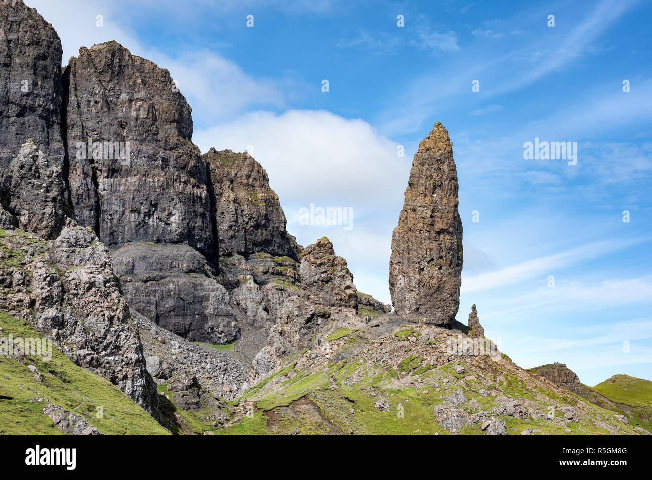 Homme de l'aiguille de Storr, Ile de Skye, Ecosse, Grande-Bretagne Banque D'Images