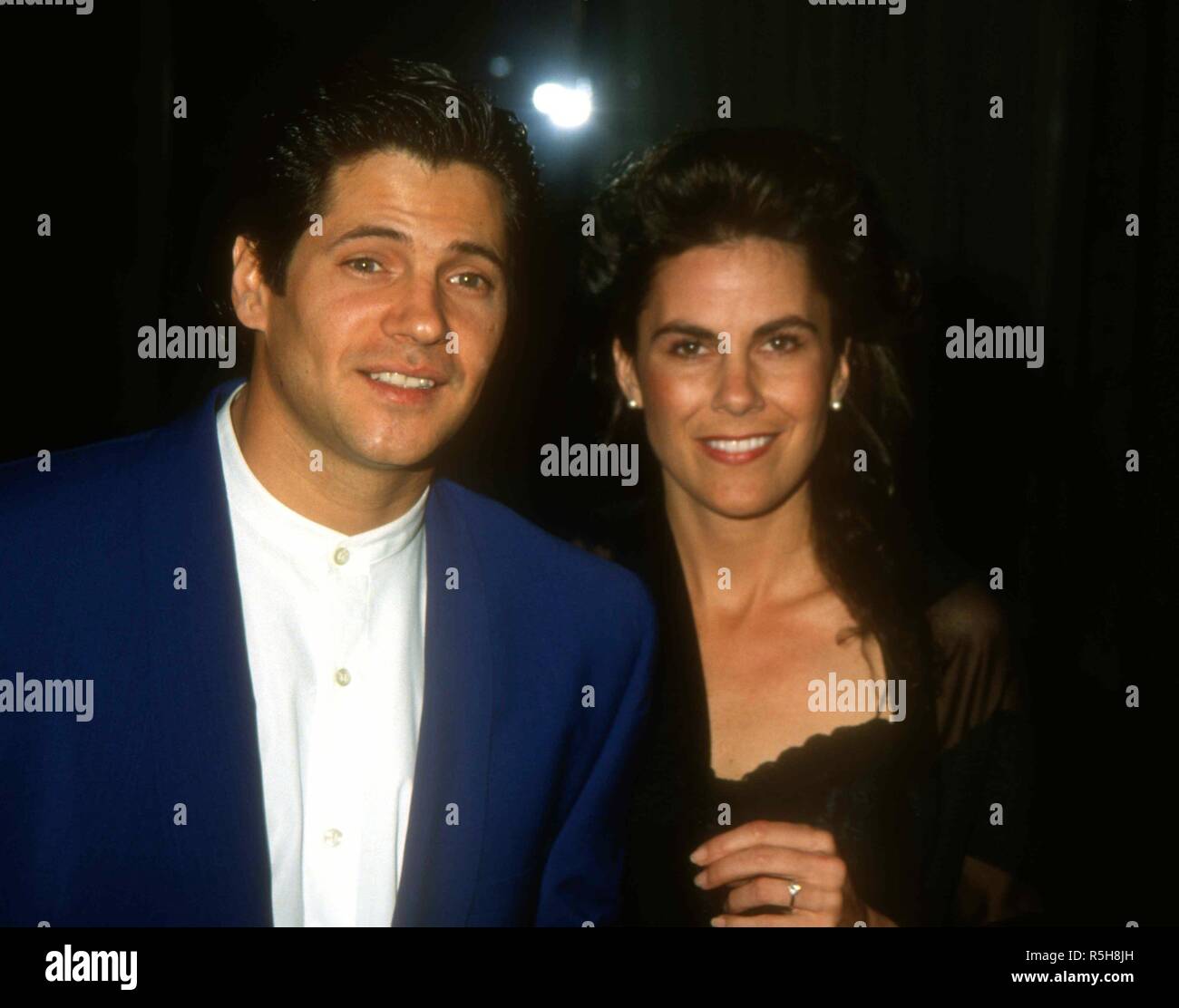 UNIVERSAL CITY, CA - 9 mars : l'Acteur Thomas Calabro et Elizabeth Pryor assister à la 19e People's Choice Awards le 9 mars 1993 à Unversal Studios à Universal City, en Californie. Photo de Barry King/Alamy Stock Photo Banque D'Images