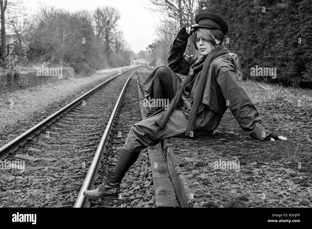 Cosplay princesse Anastasia perdu Banque D'Images