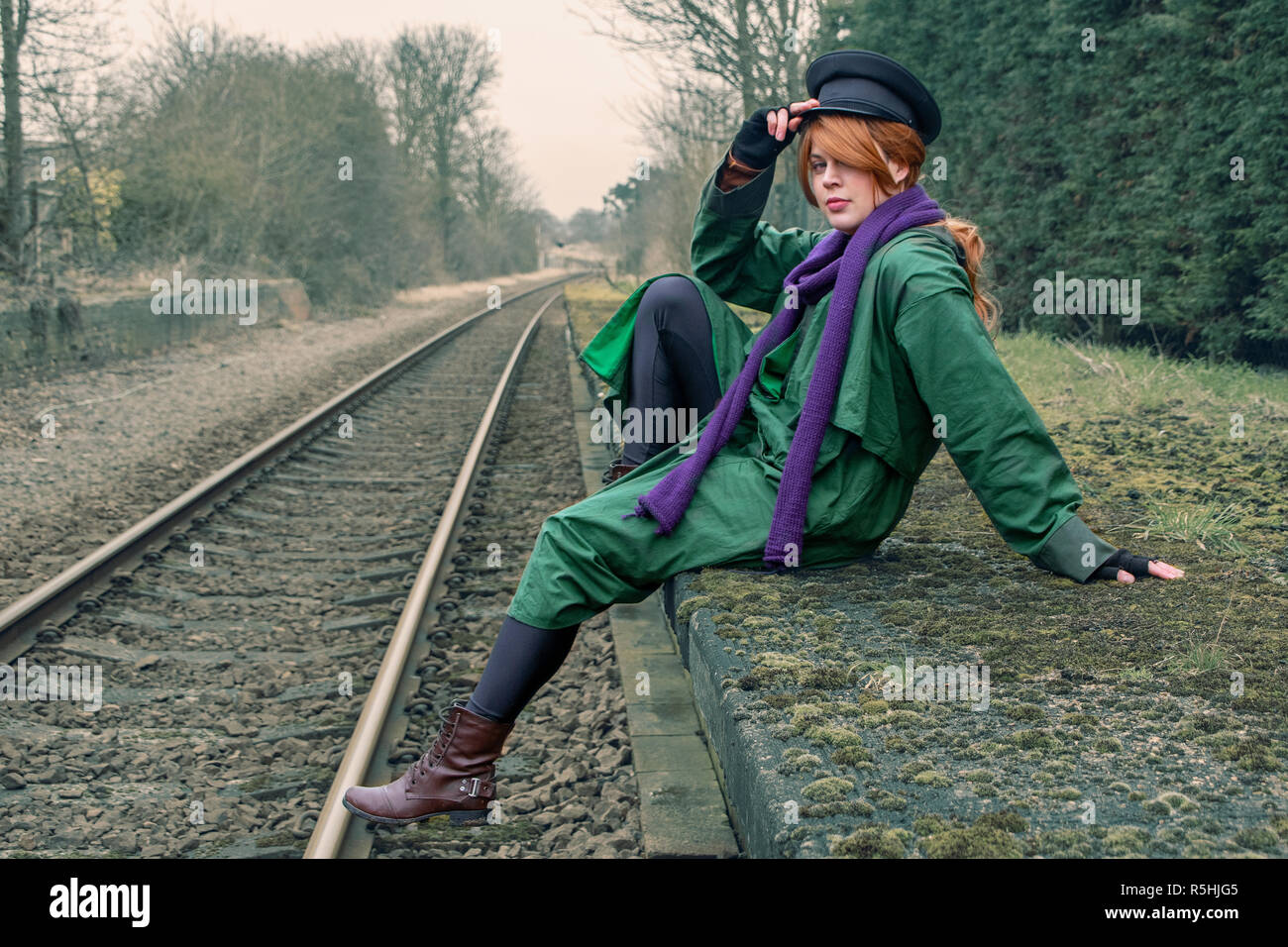 Cosplay princesse Anastasia perdu Banque D'Images