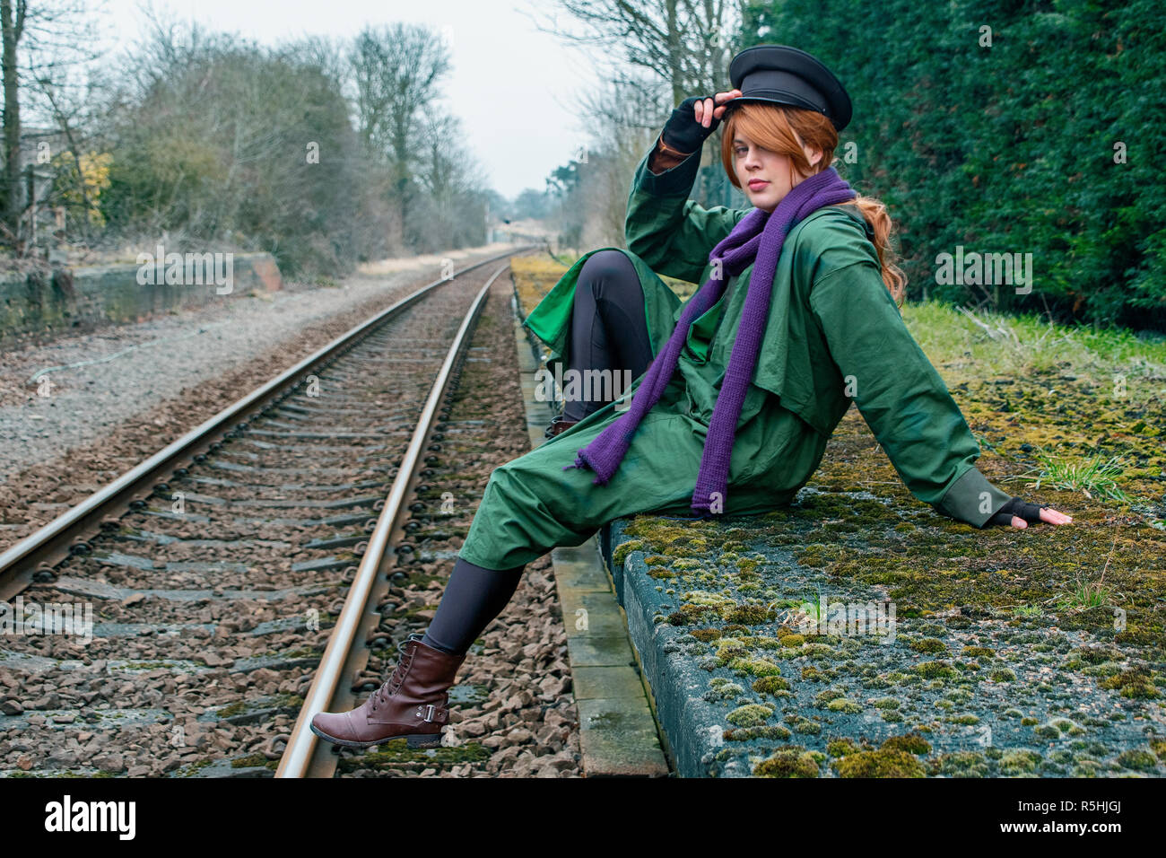 Cosplay princesse Anastasia perdu Banque D'Images