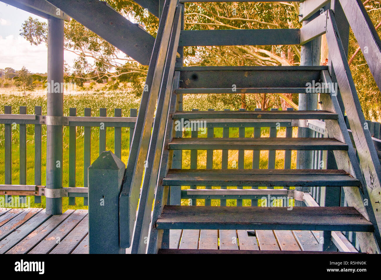 Lake Joondalup lookout escaliers Banque D'Images