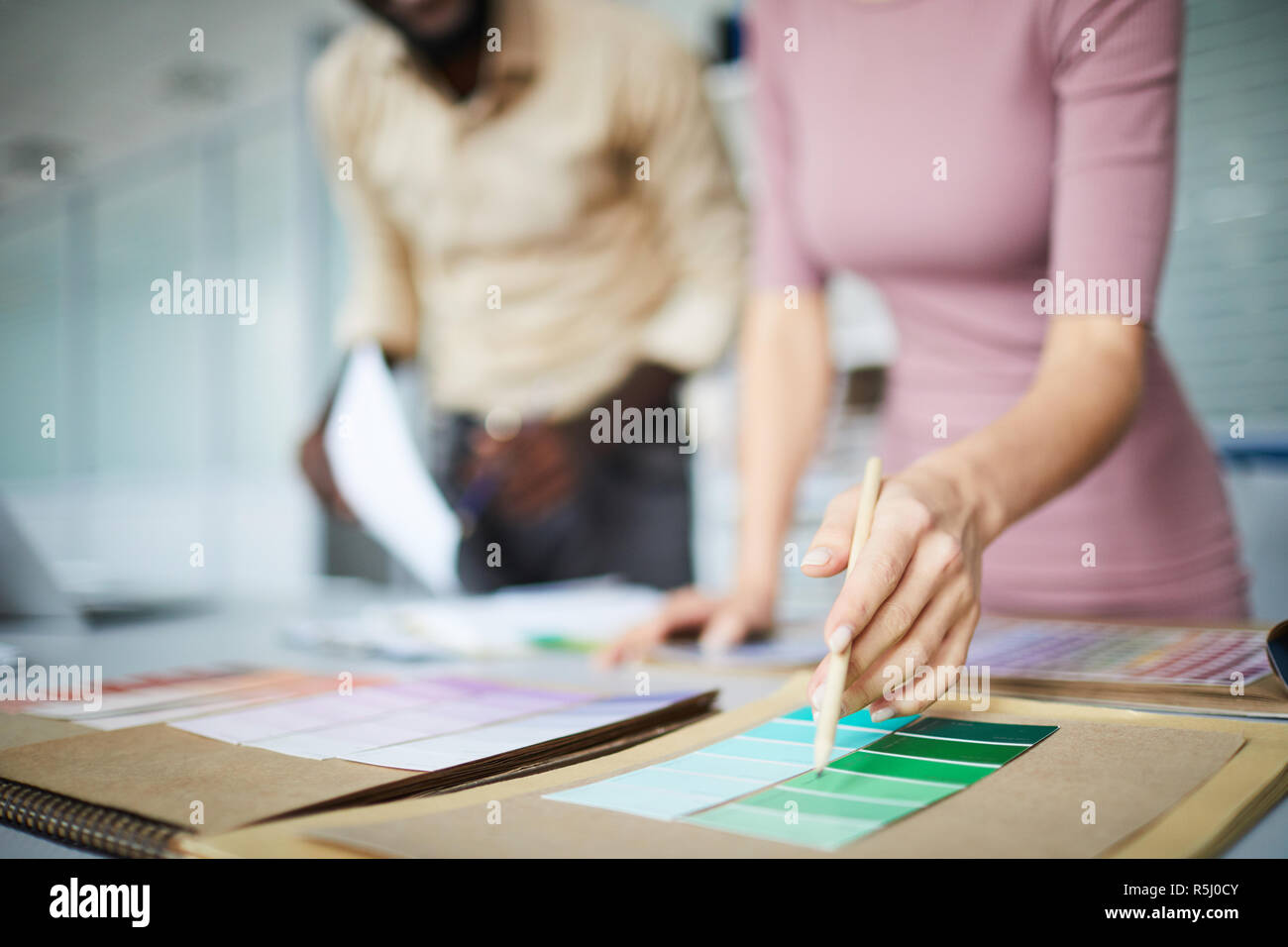 Choisir green Banque D'Images