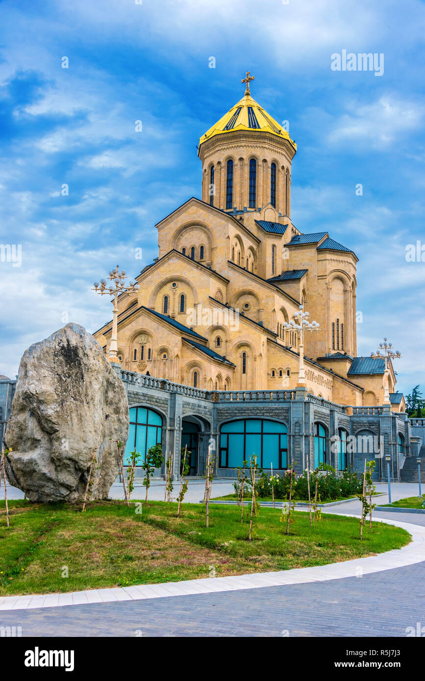 Sameba, la cathédrale Holy Trinity de Tbilissi, Géorgie Banque D'Images