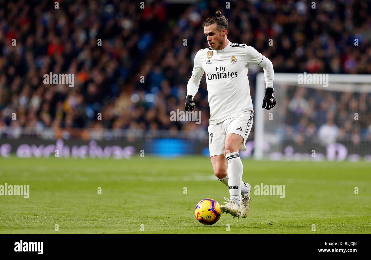Gareth Bale (Real Madrid) vu en action pendant la match de la Liga entre le  Real