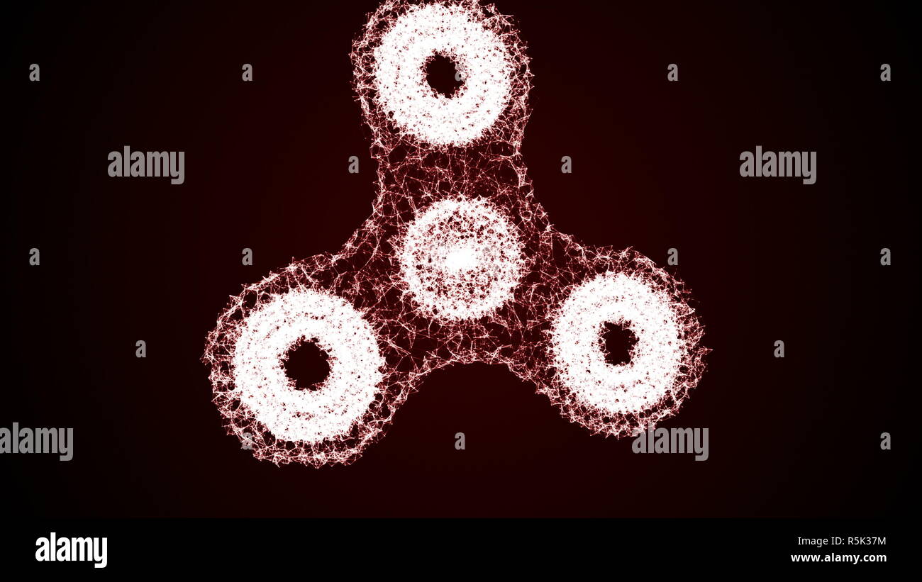 Spinner Plexus s'agiter. Arrière-plan de la technologie Banque D'Images