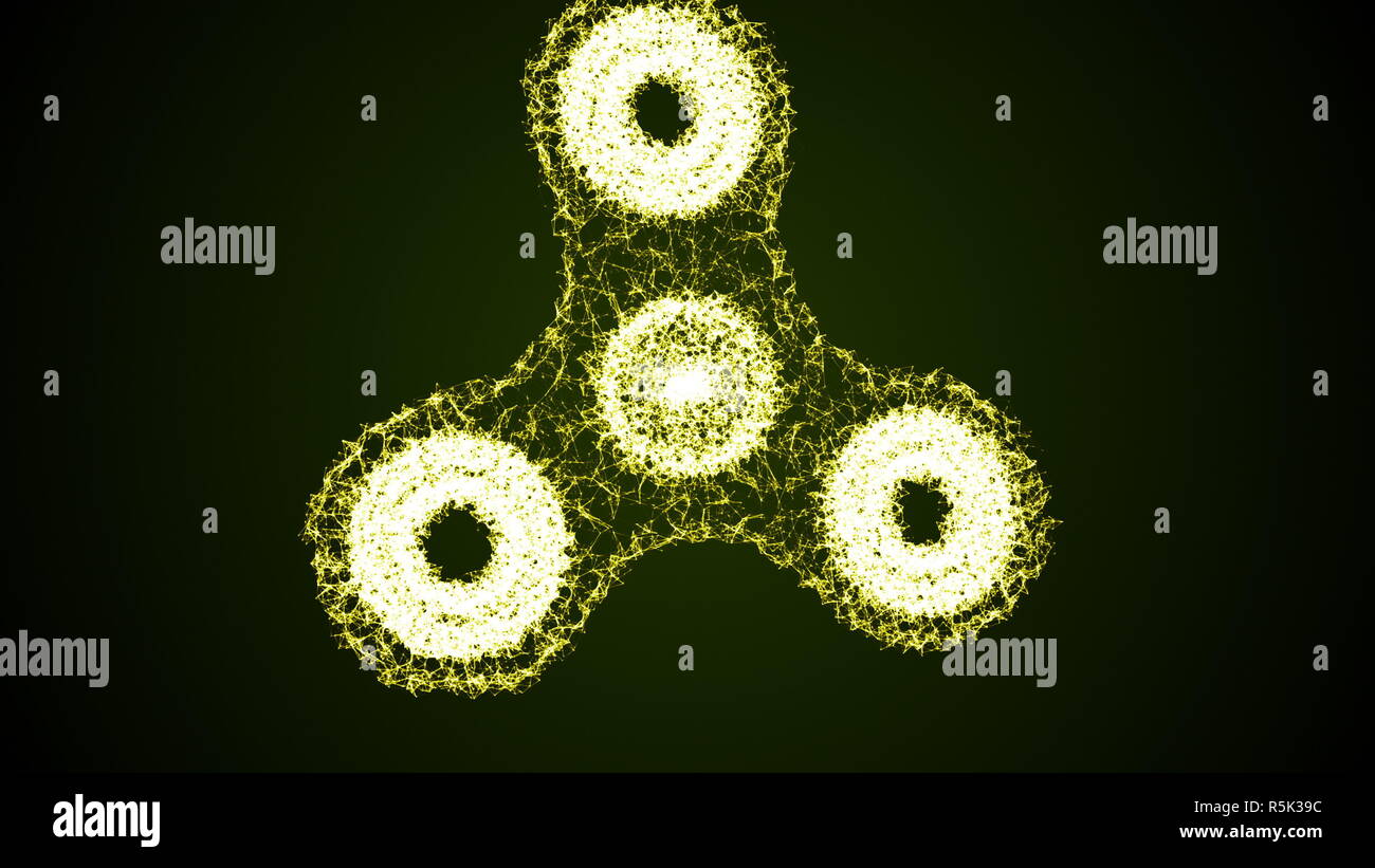 Spinner Plexus s'agiter. Arrière-plan de la technologie Banque D'Images