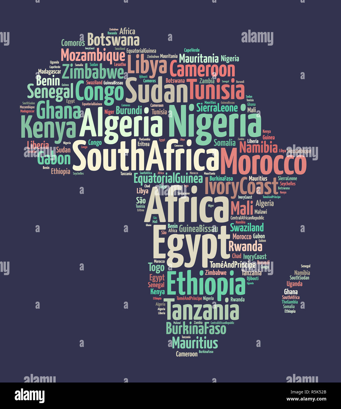 Nations Unies en Afrique Banque D'Images