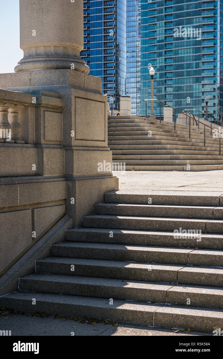 Grant Park dans le centre-ville de Chicago Banque D'Images