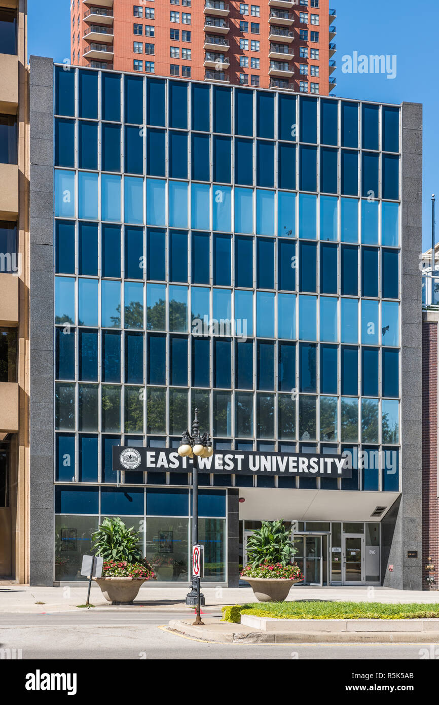 Bâtiments dans le centre-ville de Chicago Banque D'Images