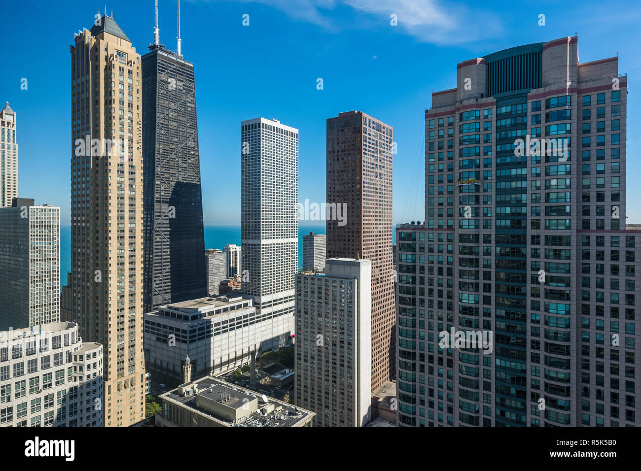 Bâtiments dans le centre-ville de Chicago Banque D'Images