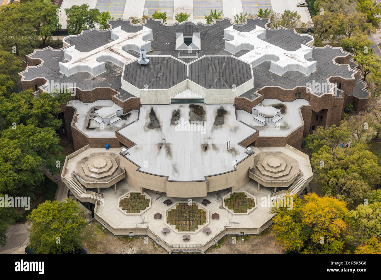Université de l'Illinois à Chicago Campus Banque D'Images