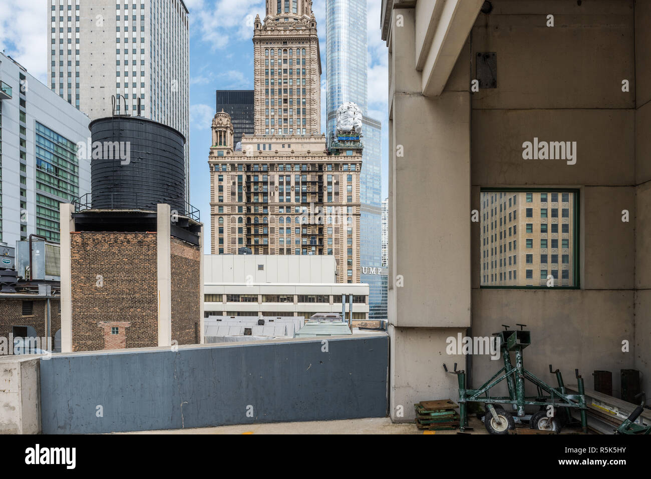 Bâtiments dans le centre-ville de Chicago Banque D'Images