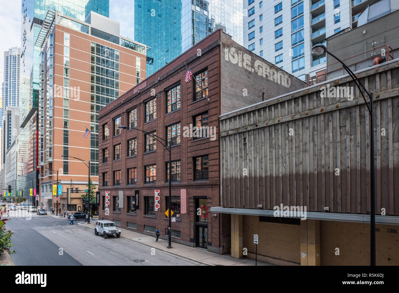 Bâtiments dans le centre-ville de Chicago Banque D'Images