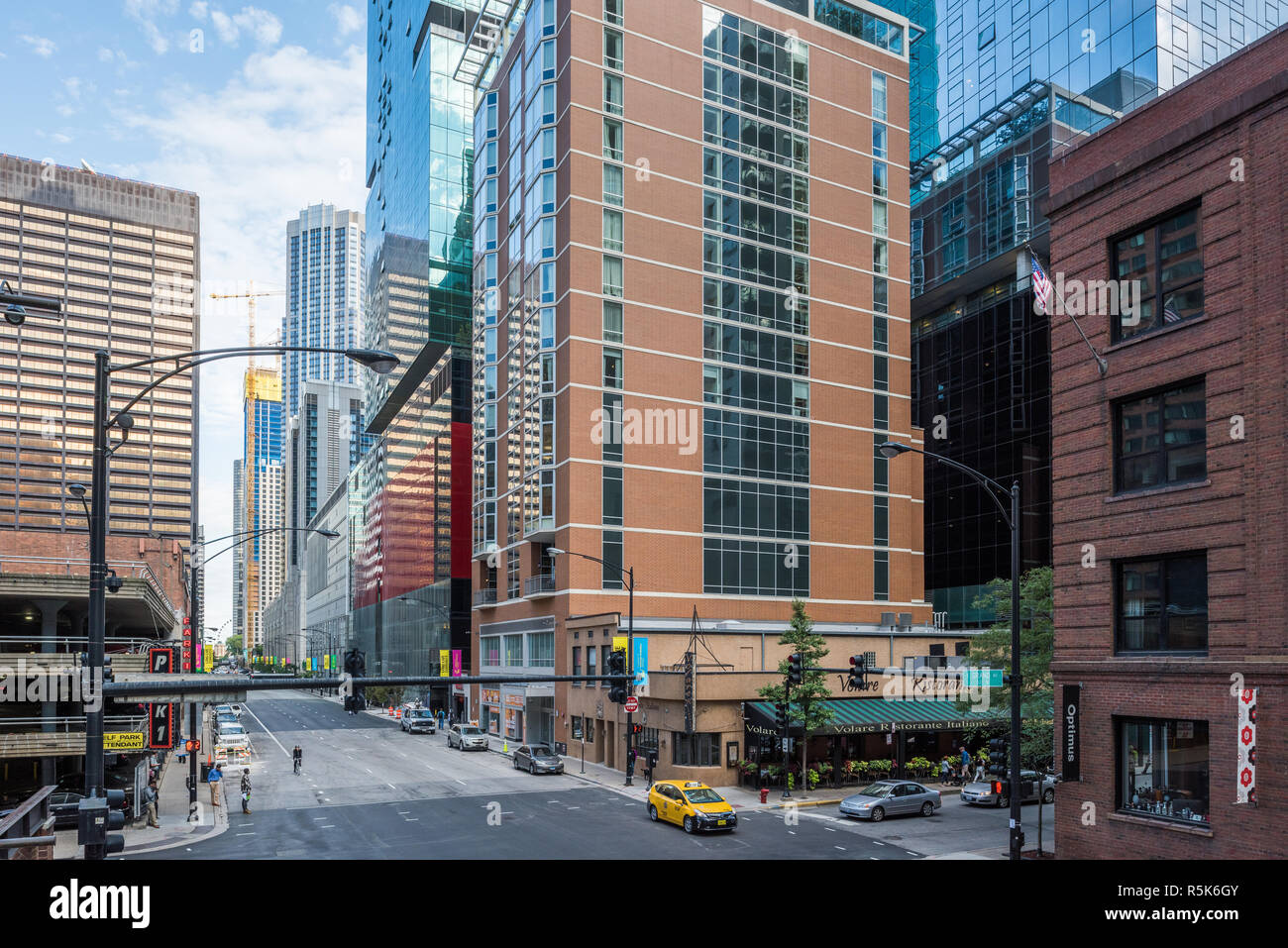 Bâtiments dans le centre-ville de Chicago Banque D'Images