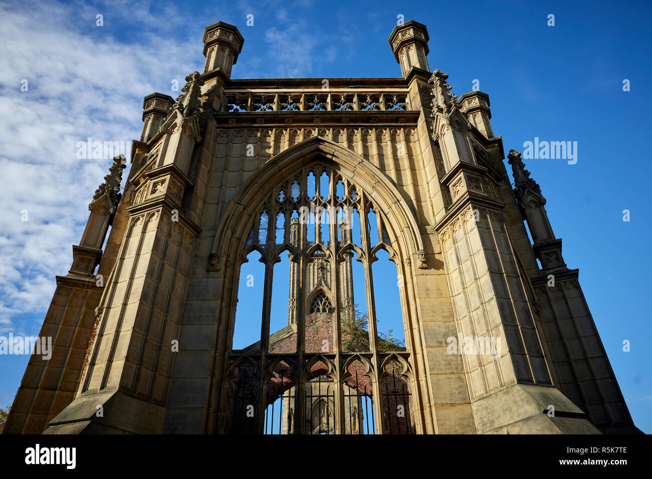 Le centre-ville de Liverpool Grade désigné II* St Luke's Church, couramment appelée l'église bombardée Banque D'Images