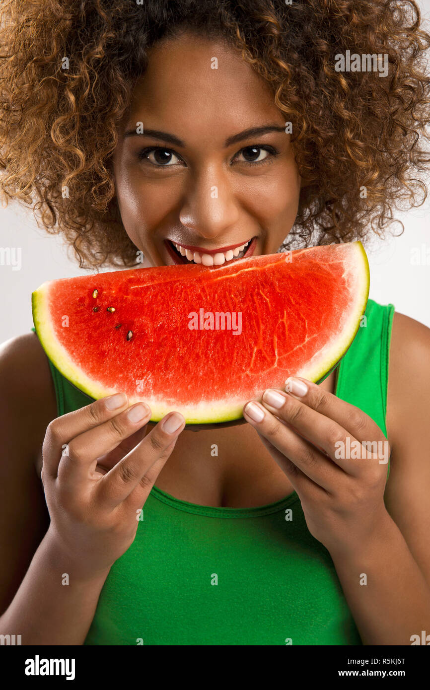 J'aime les fruits d'été Banque D'Images