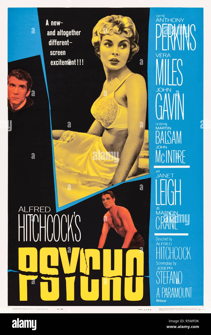 Psycho (1960) réalisé par Alfred Hitchcock avec Anthony Perkins, Janet Leigh, Vera Miles et Martin Balsam. Chef-d'Hitchcock à propos d'une visite à l'Bates Motel et Norman Bates relation particulière avec sa mère. Banque D'Images