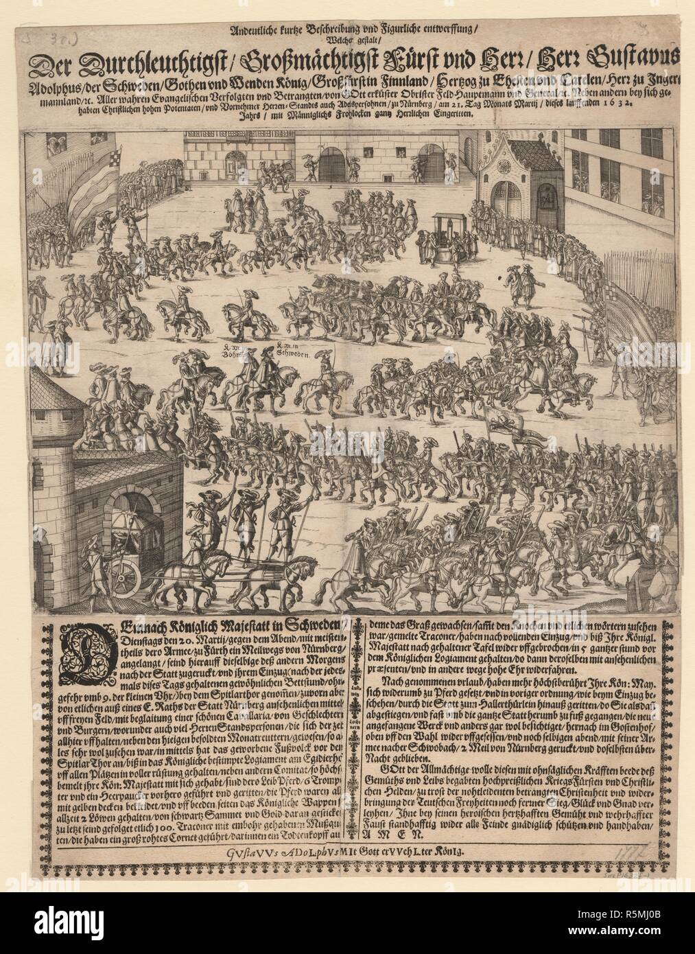 / Grossmächtigst Durchleuchtigst der Fürst und Herr / Herr Gustave-adolphe ?. Musée : collection privée. Auteur : anonyme. Banque D'Images