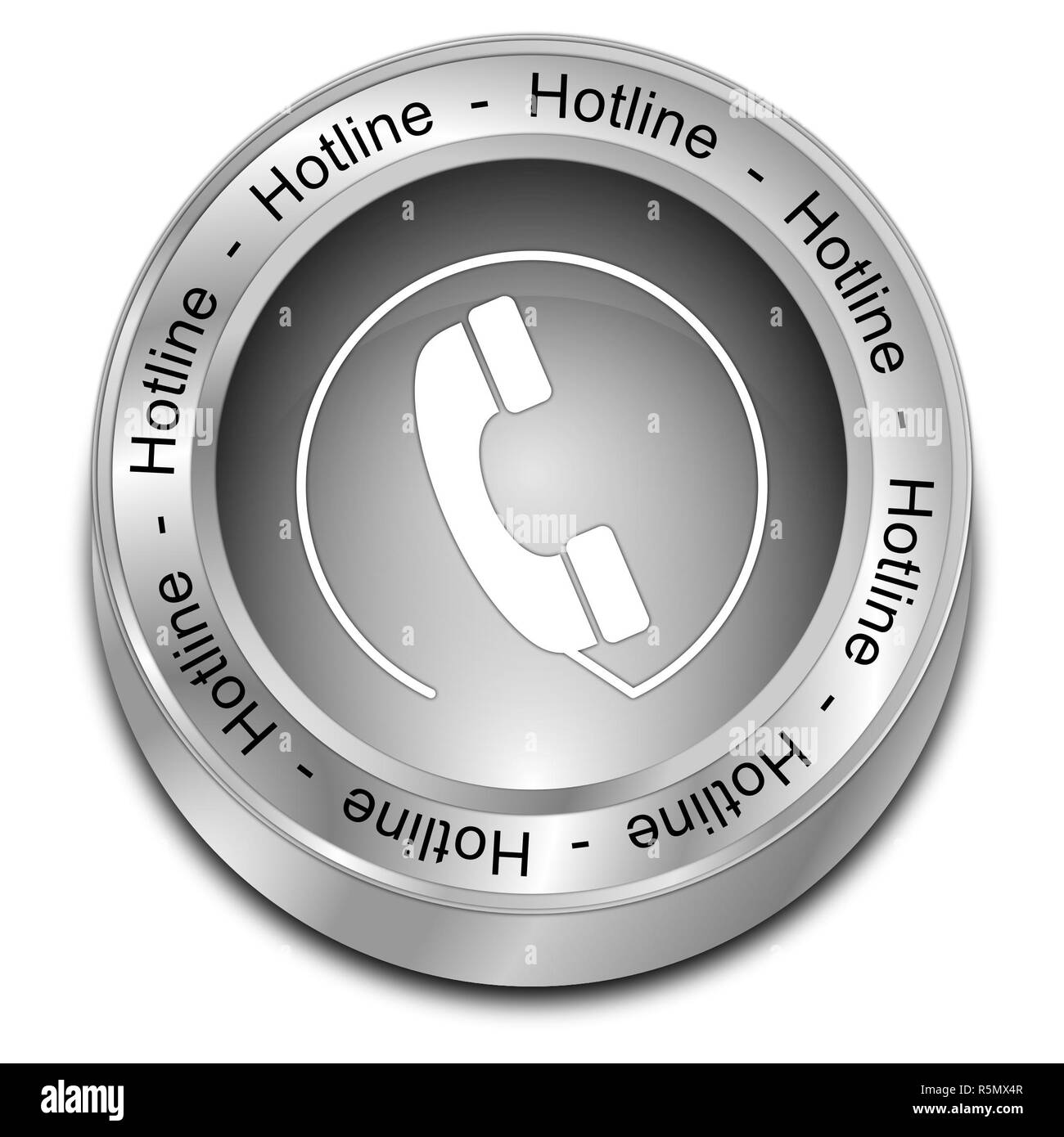 Ligne d'argent - bouton 3D illustration Banque D'Images Ligne d'argent - bouton 3D illustration Banque D'Images