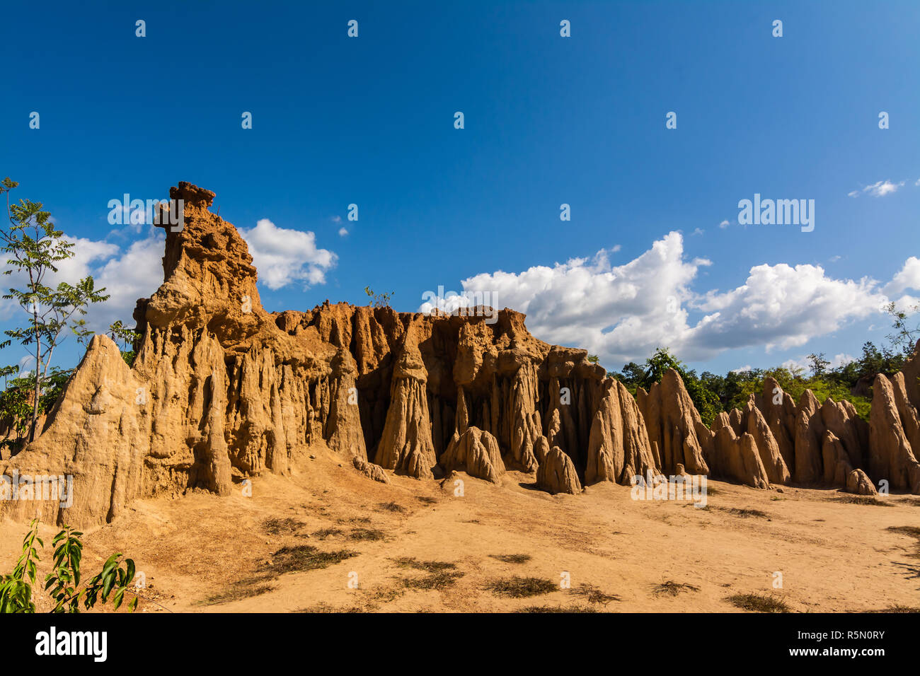 Les textures du sol de Sao Din Nanoy, Province de Nan, Thaïlande . Banque D'Images